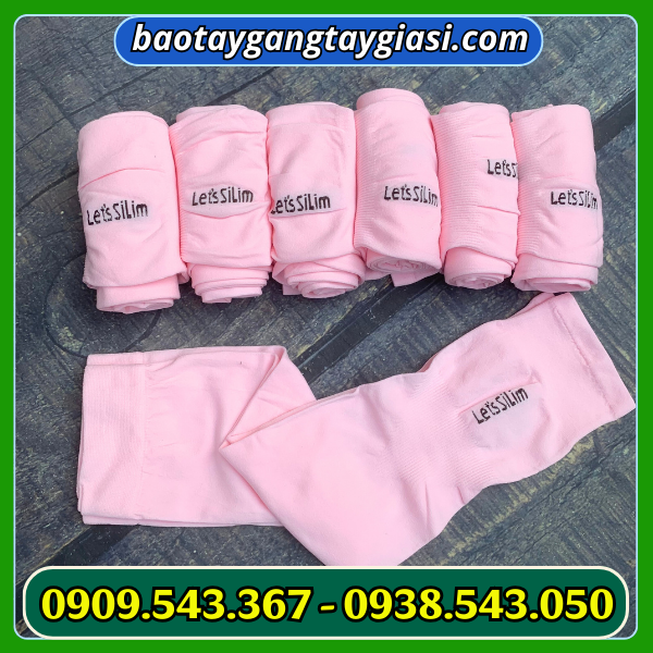 Bao tay chống nắng màu hồng Bao tay chống nắng màu hồng