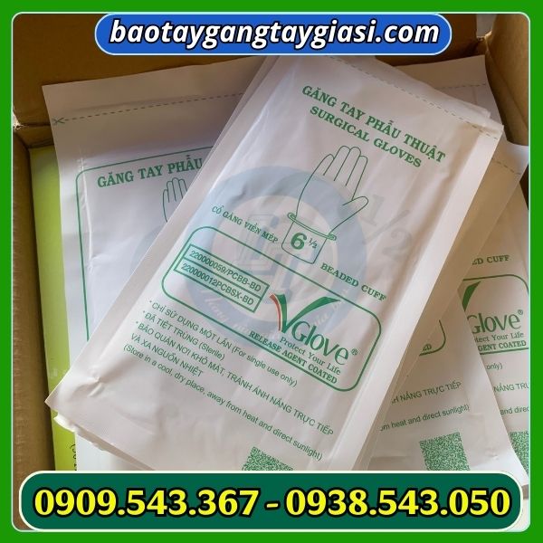 Găng tay phẫu thuật tiệt trung an toàn Găng tay phẫu thuật tiệt trung an toàn