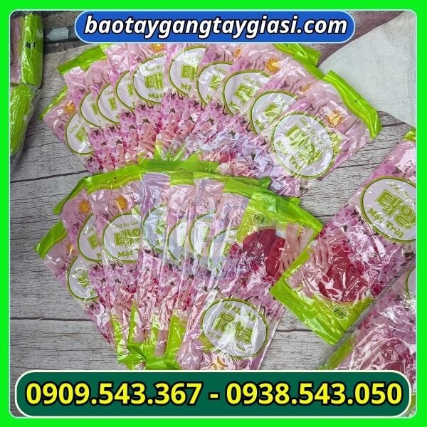 Găng tay cao su mặt trời giá sỉ Găng tay cao su mặt trời giá sỉ