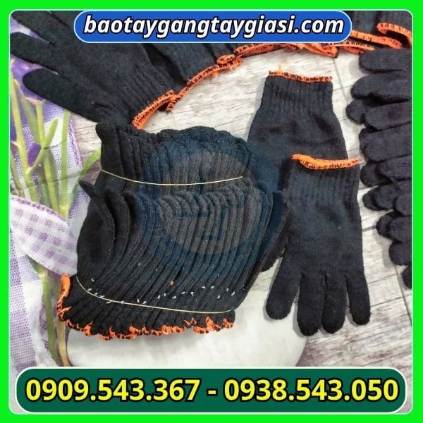 Găng tay len xám đen 70g giá rẻ Găng tay len xám đen 70g
