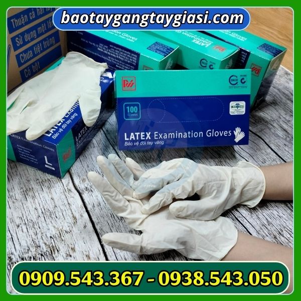 Găng tay y tế latex có bột