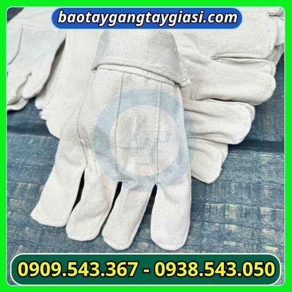 Găng tay vải bạt số 9 giá sỉ Găng tay vải bạt số 9