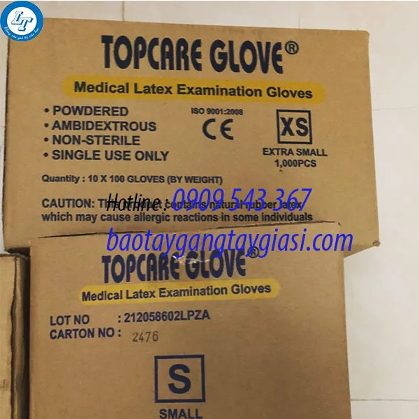 GĂNG TAY Y TẾ TOPCARE MALAYSIA