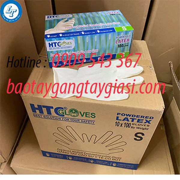 GĂNG TAY Y TẾ CAO SU LATEX CÓ BỘT