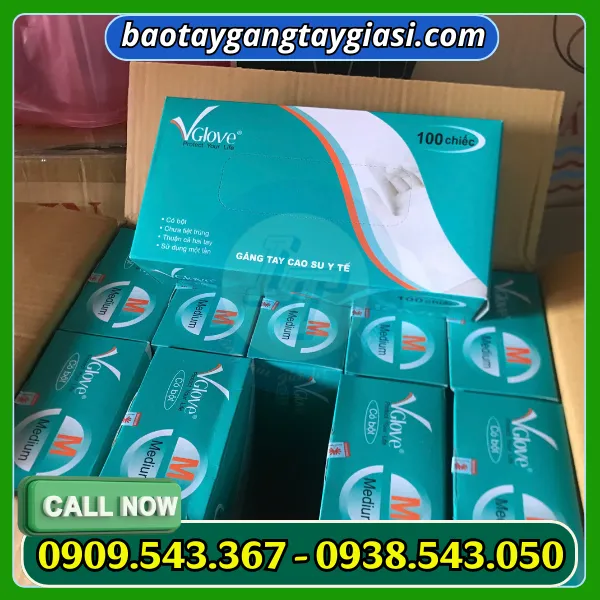 GĂNG TAY Y TẾ VGLOVE CÓ BỘT