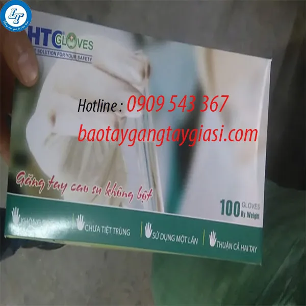 GĂNG TAY Y TẾ CAO SU LATEX KHÔNG BỘT