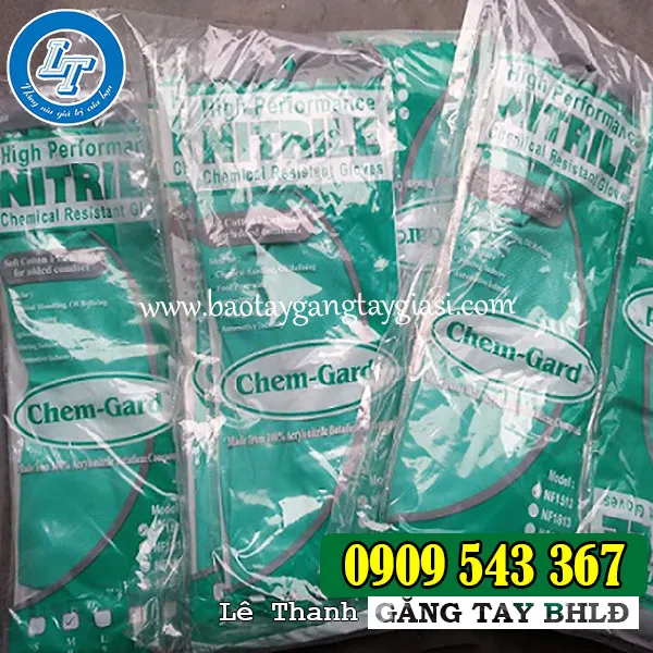 GĂNG TAY CAO SU NITRILE CHỐNG HÓA CHẤT