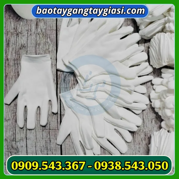 GĂNG TAY COTTON TRẮNG