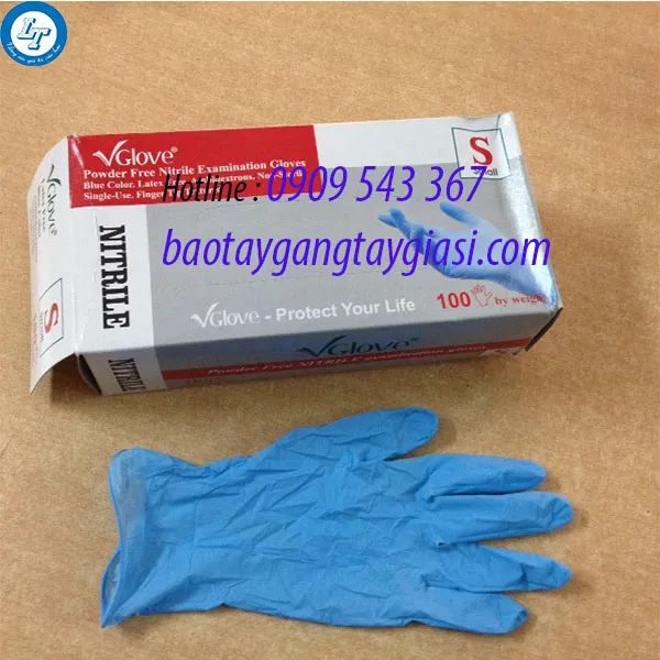 GĂNG TAY Y TẾ VGLOVE XANH KHÔNG BỘT