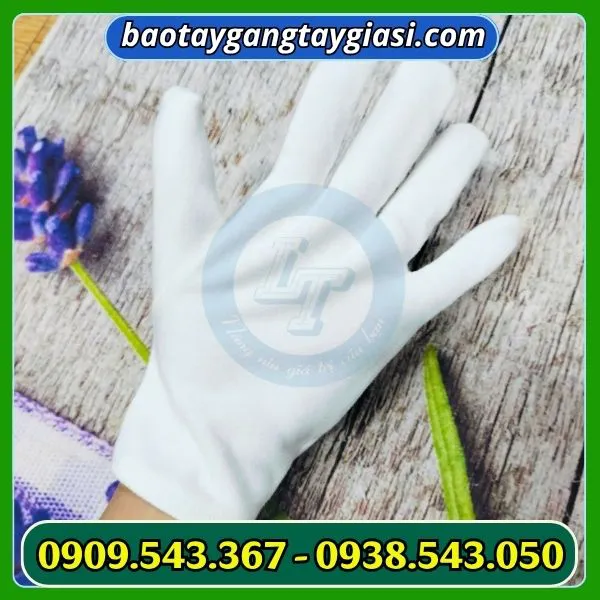 GĂNG TAY COTTON TRẮNG