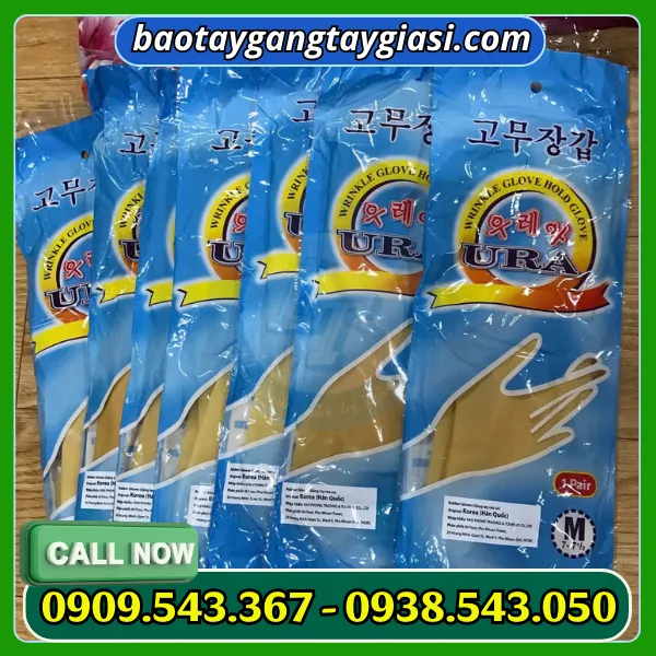 GĂNG TAY CAO SU URA HÀN QUỐC