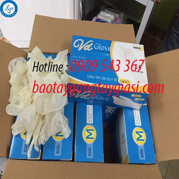 GĂNG TAY Y TẾ VD GLOVE CÓ BỘT