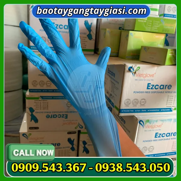 GĂNG TAY Y TẾ NITRILE CÓ BỘT GIÁ SỈ