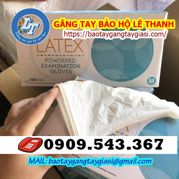 GĂNG TAY Y TẾ LATEX POWDERED EXAMINATION GLOVES