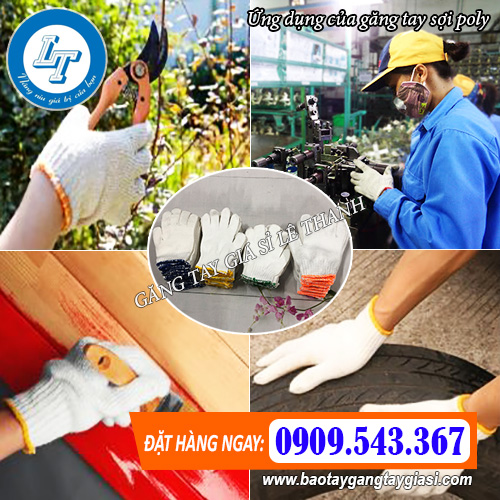 ứng dụng của găng tay sợi poly trong các hoạt động đời sống