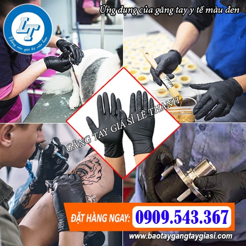 ứng dụng của găng tay y tế màu đen ứng dụng của găng tay y tế màu đen