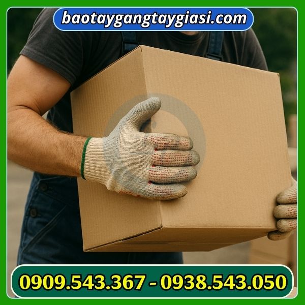 Găng tay phủ hạt nhựa