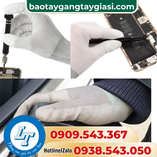 Ứng dụng găng tay phủ PU