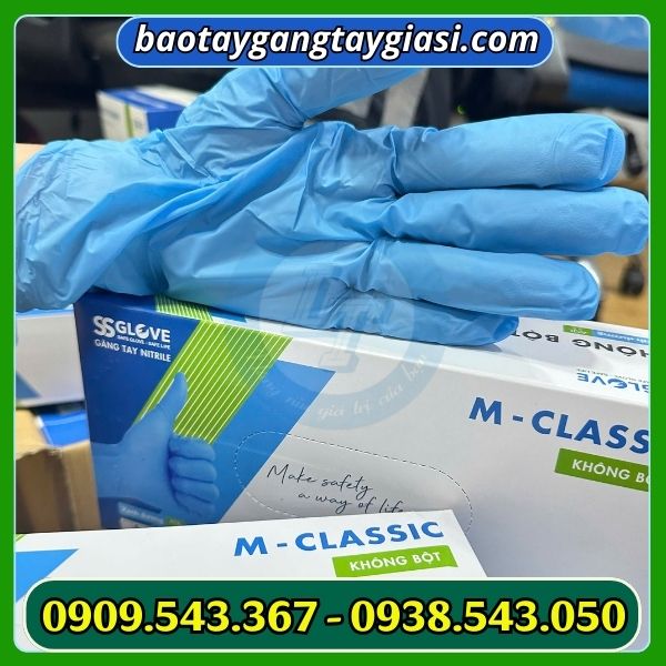 Găng tay cao su nitrile công nghiệp Găng tay cao su nitrile công nghiệp