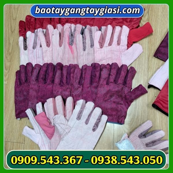 Găng tay vải kaki nhiều màu Găng tay vải kaki nhiều màu