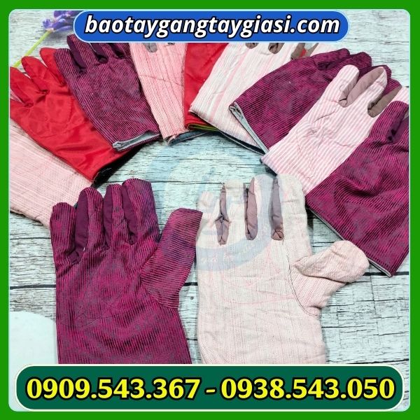 Găng tay vai kaki 2 lớp nhiều màu Găng tay vai kaki 2 lớp