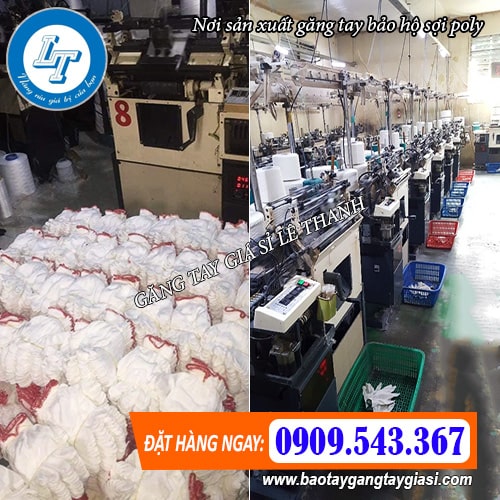 xưởng sản xuất găng tay bảo hộ sợi poly uy tín xưởng sản xuất găng tay bảo hộ sợi poly uy tín