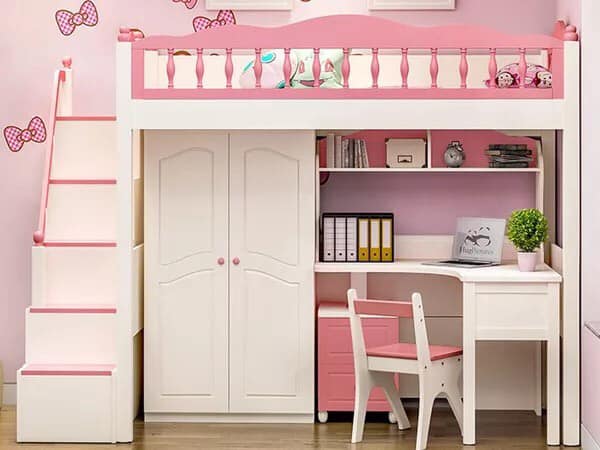 Giường Tầng Công Chúa Xinh Xắn Cho Bé Gái