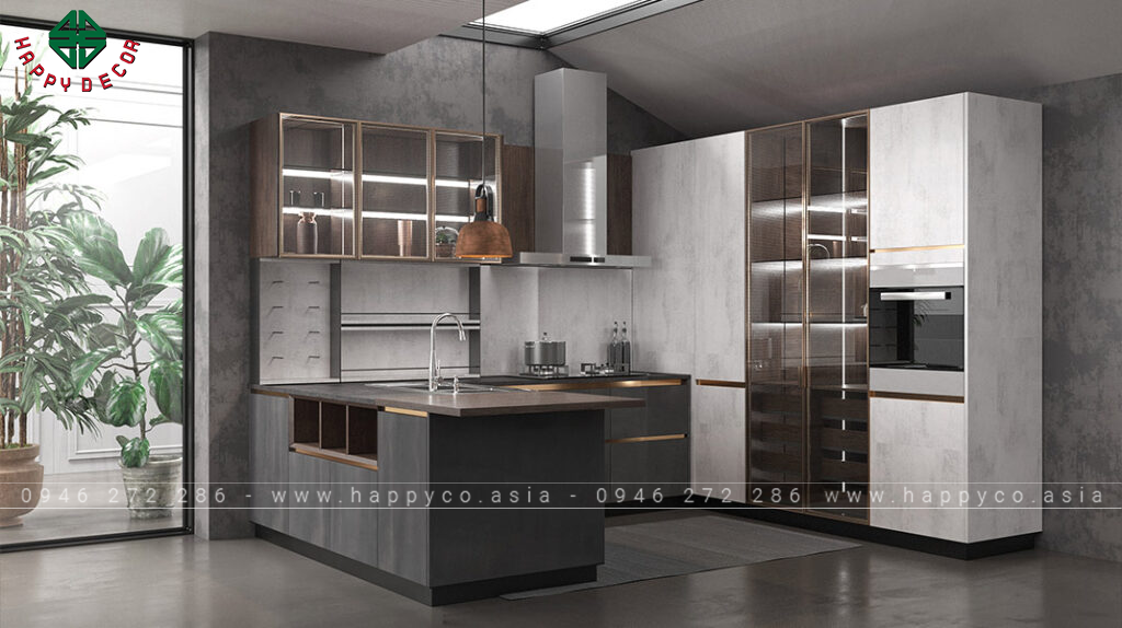 Mẫu thiết kế nhà bếp hình chữ U