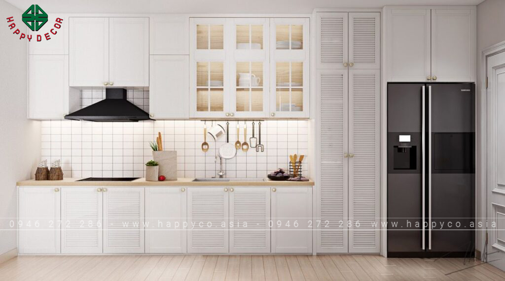 Mẫu nhà bếp hiện đại hình chữ I