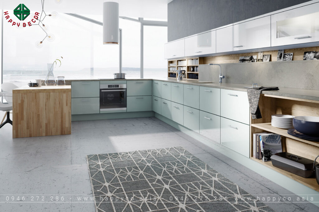 Mẫu nhà bếp hiện đại hình chữ L