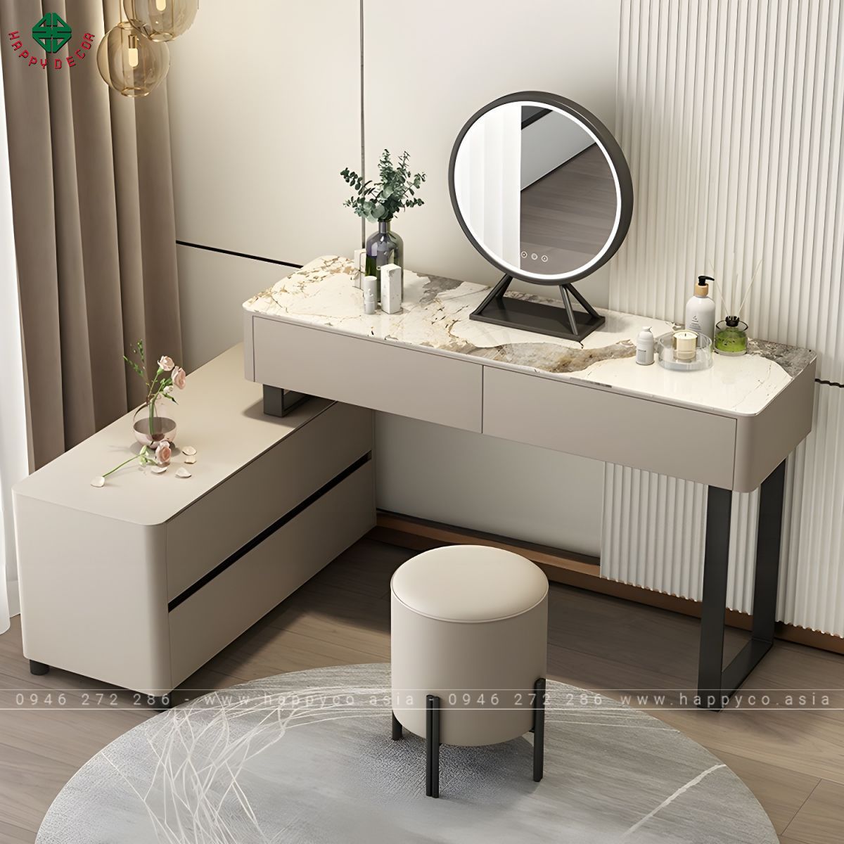 Bàn trang điểm gỗ công nghiệp thông minh BP6843