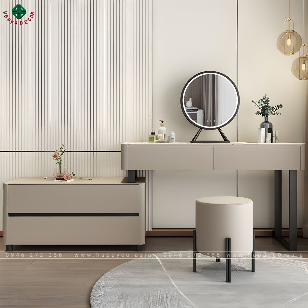 Bàn điểm gỗ công nghiệp thanh lịch BP6843