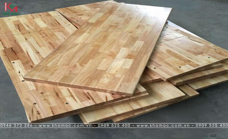 Cấu tạo gỗ ghép cao su