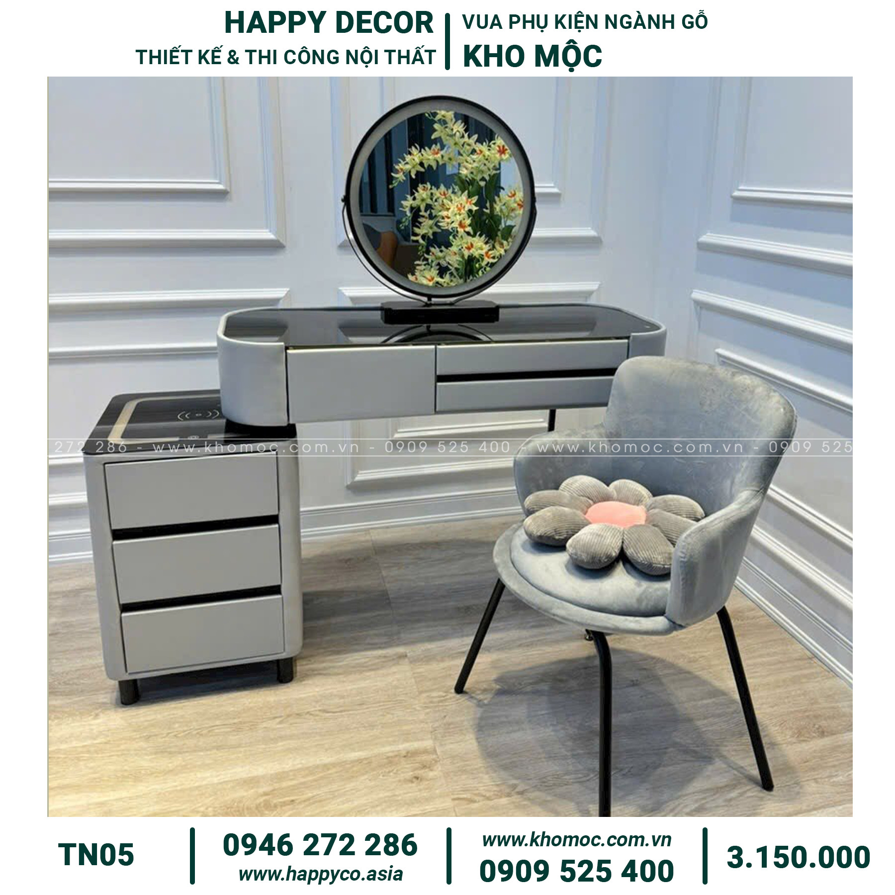 Bàn trang điểm sang trọng TN05