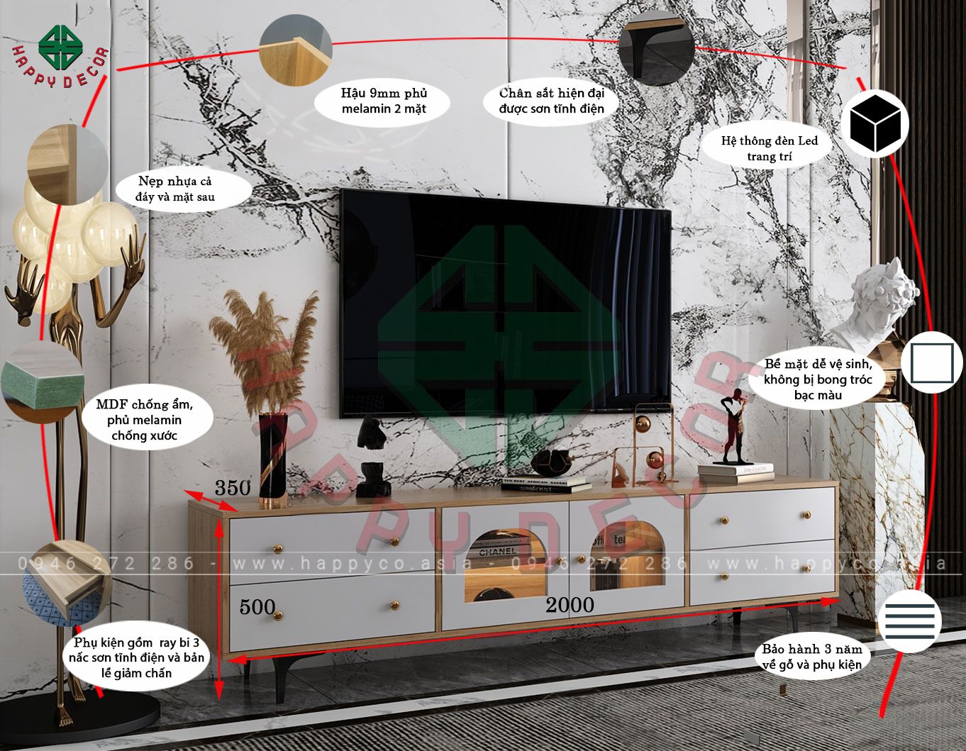 Kệ tivi hiện đại KT6804