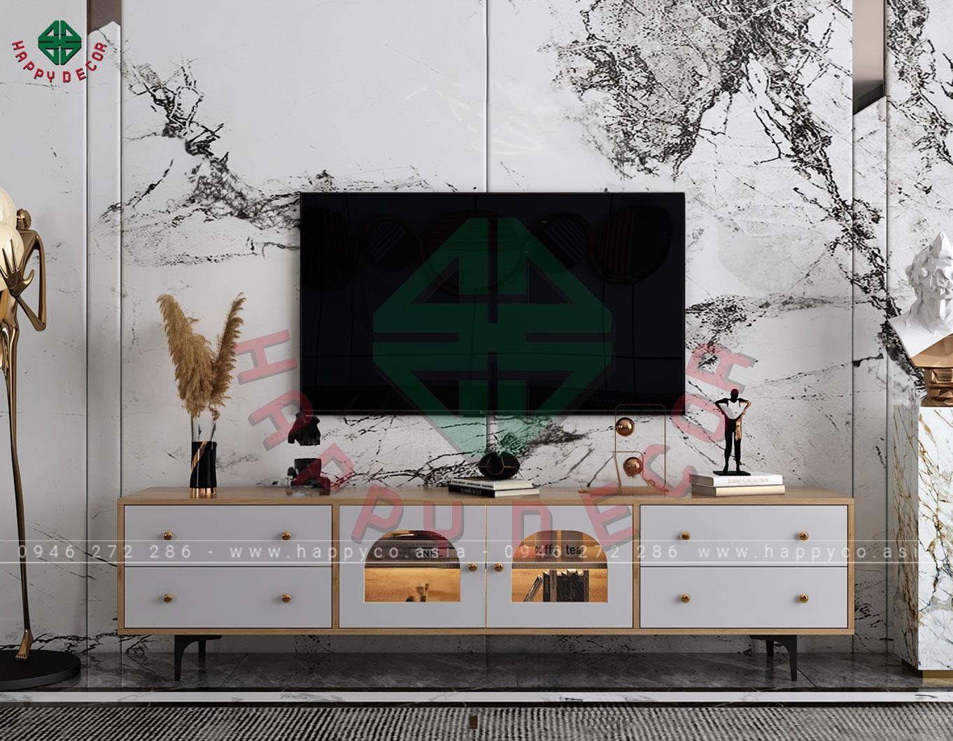 Mẫu kệ tivi sang trọng thanh lịch KT6804