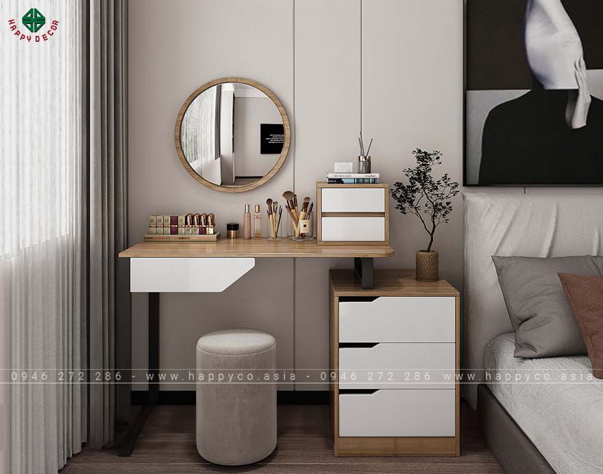 Bàn trang điểm gỗ đơn giản BP6804