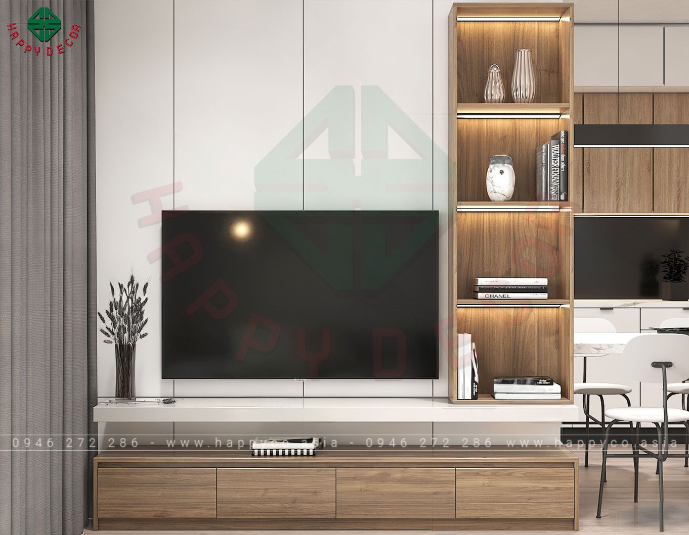 Kệ tivi cho phòng khách nhỏ thêm sang KT6805