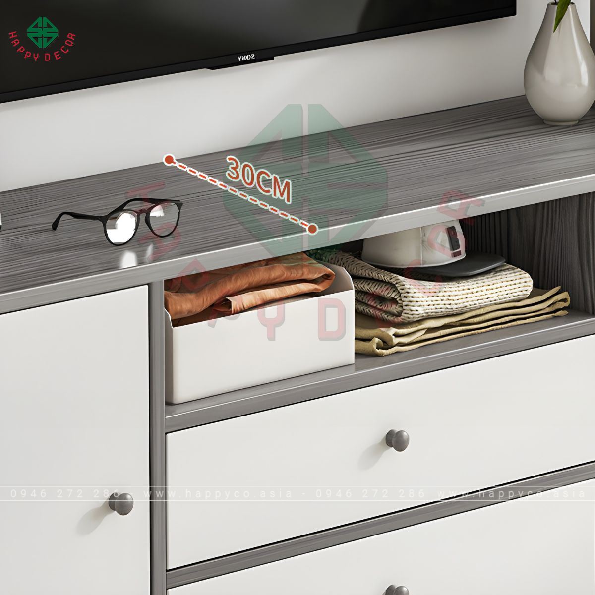 Kệ tivi gỗ công nghiệp sang trọng