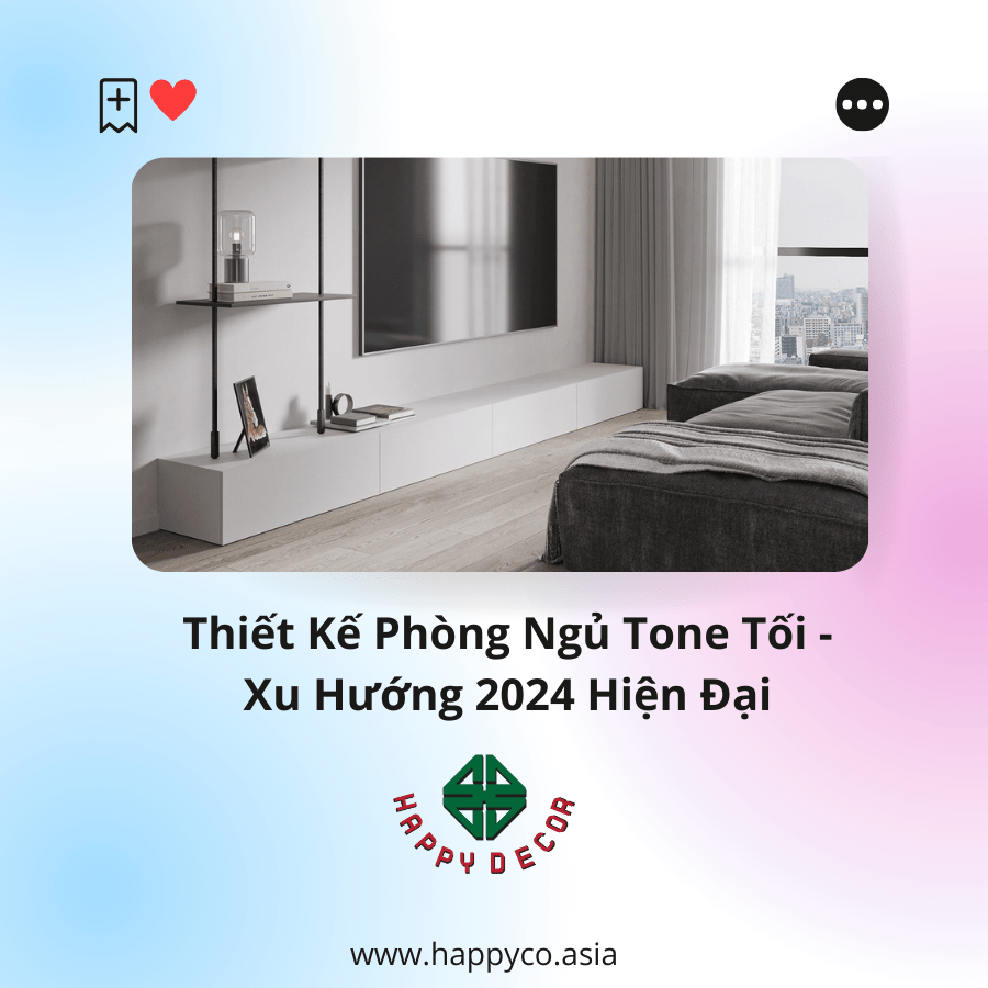 HAPPY DECOR tự hào giới thiệu dịch vụ thiết kế phòng ngủ tone tối, mang đến không gian nghỉ ngơi lý tưởng