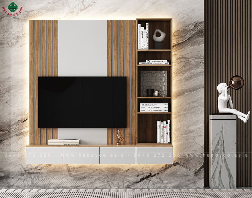 Kệ tivi treo tường hiện đại KT6812