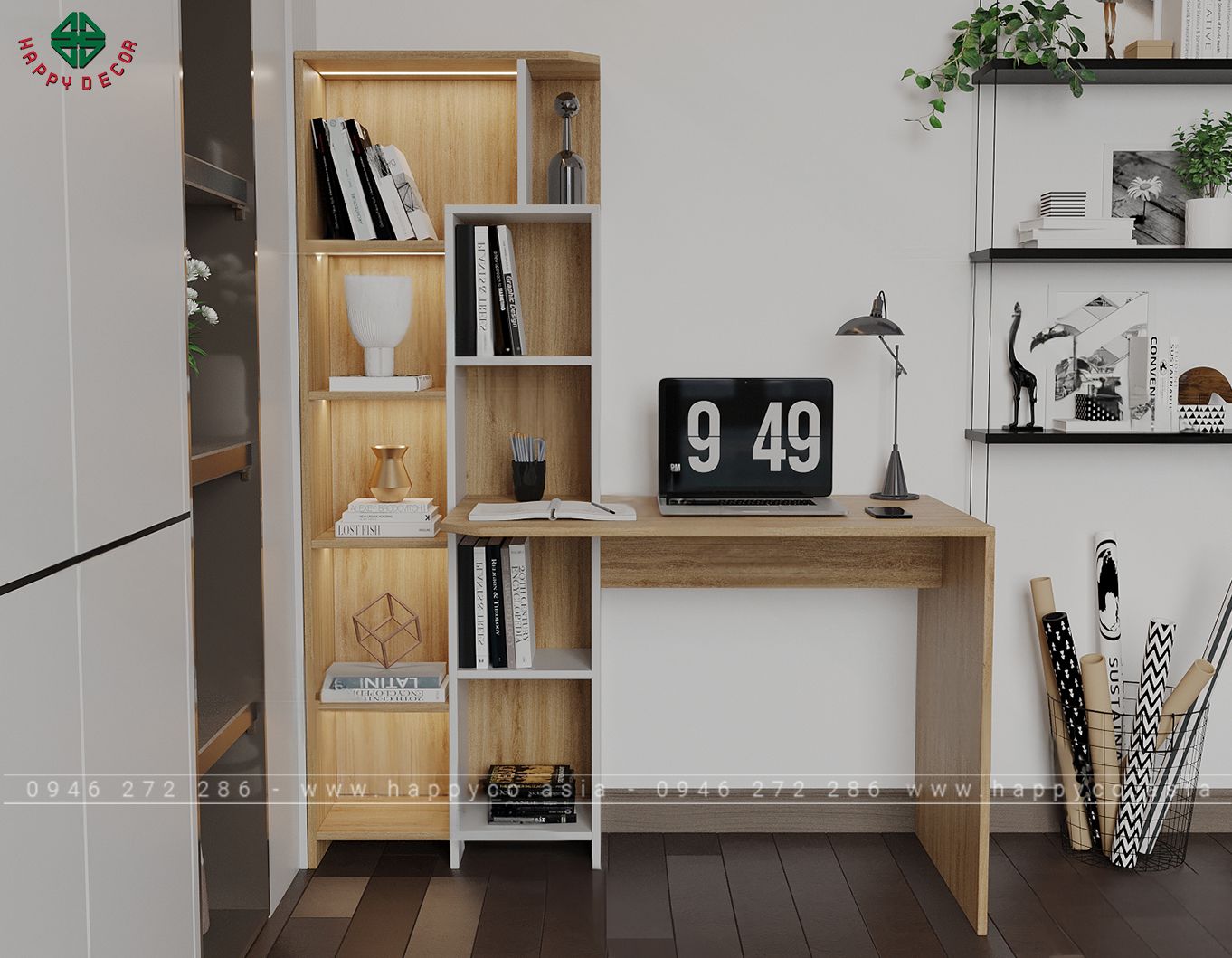 Bàn làm việc tại nhà hiện đại BV6804