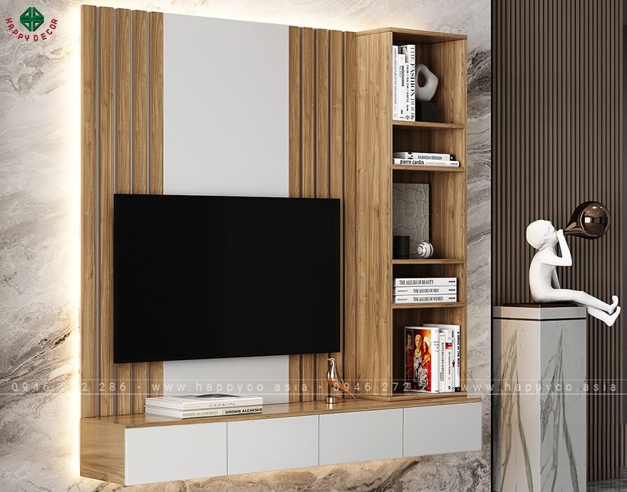 Kệ treo tivi phòng khách KT6812