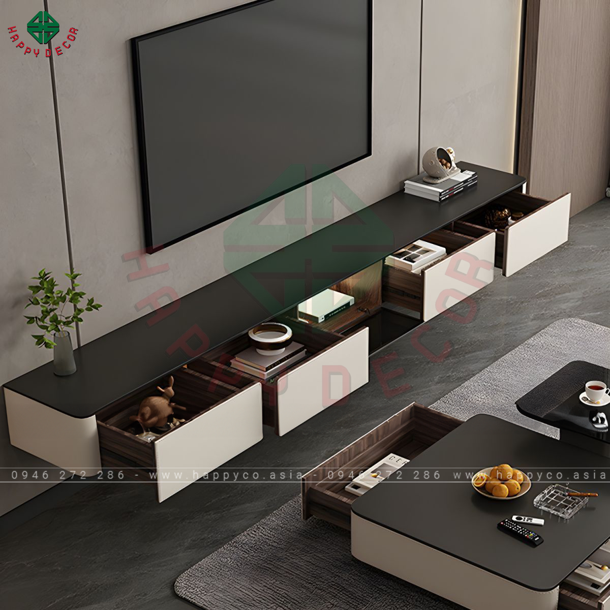 Kệ tivi gỗ công nghiệp thiết kế tinh tế hiện đại KT6829