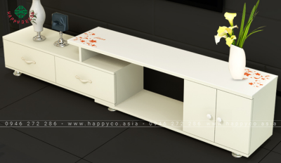 Kệ tivi màu trắng hiện đại KT6824