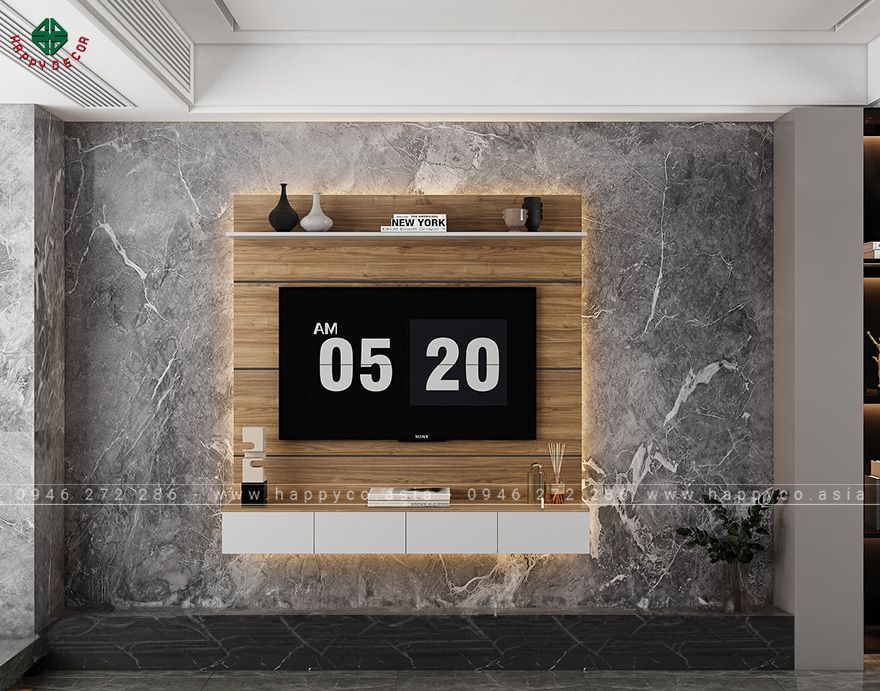 Mẫu kệ tivi treo tường đẹp KT6813