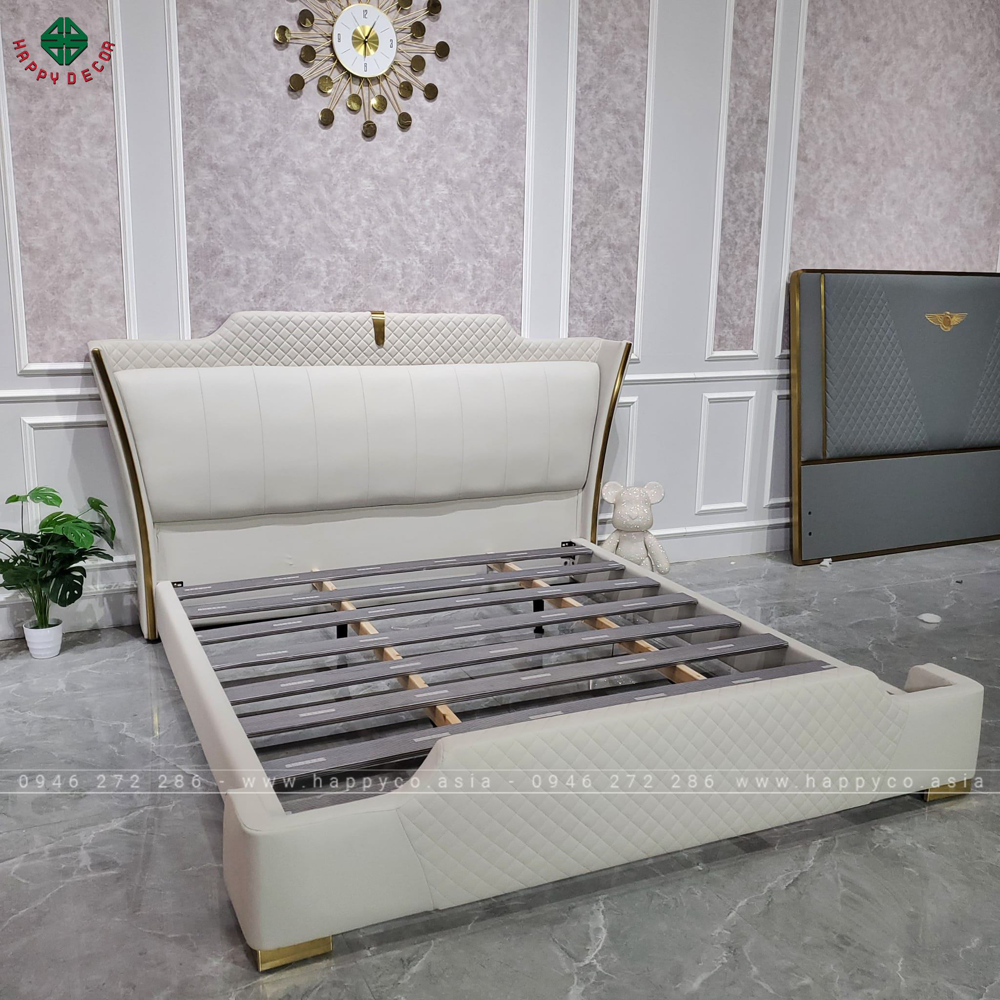 Giường ngủ ván công nghiệp hiện đại GN07