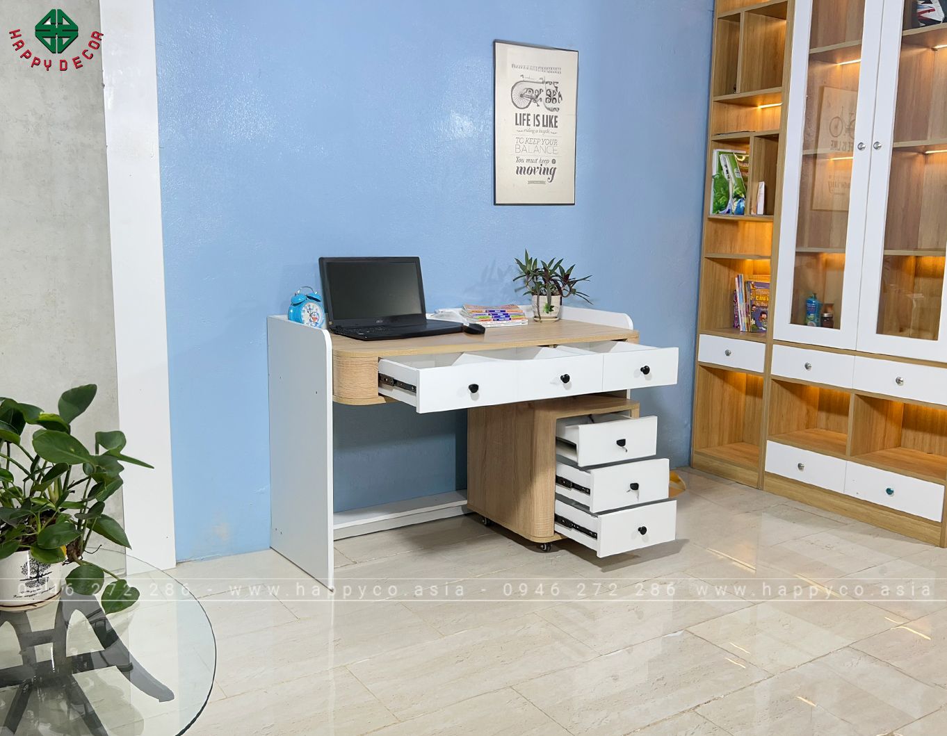 Bàn làm việc tại nhà đẹp BV6805