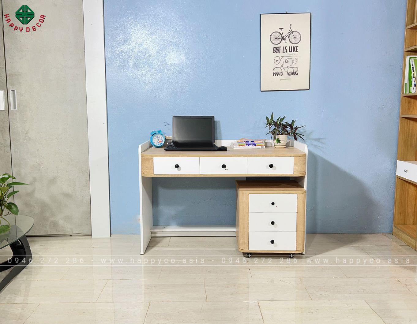 Mẫu bàn làm việc đơn giản đẹp BV6805