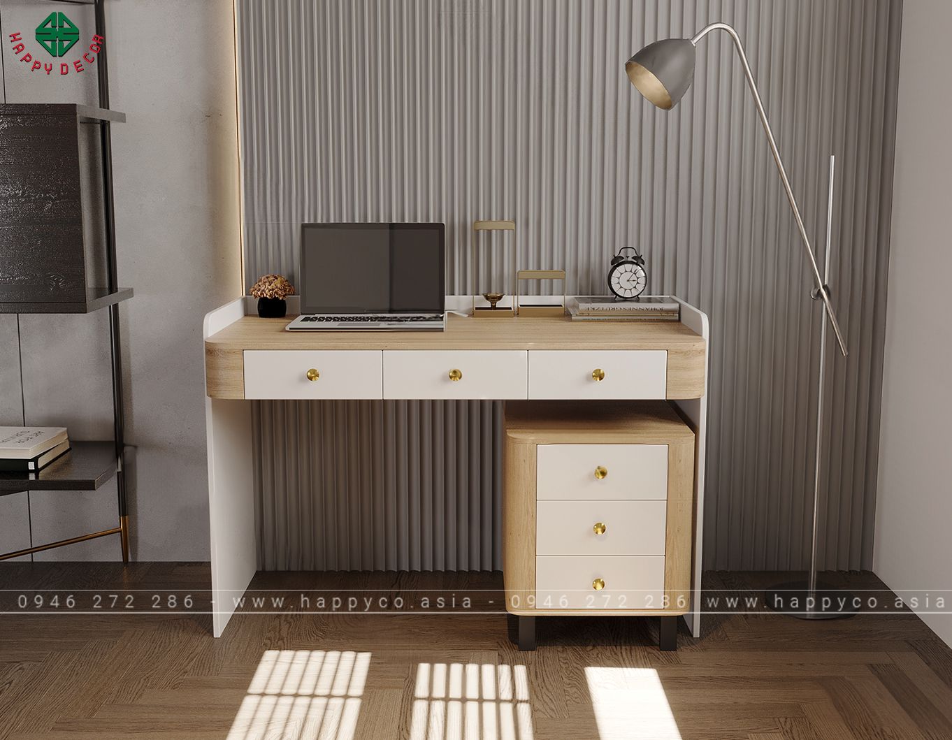 Mẫu bàn làm việc tại nhà hiện đại BV6805